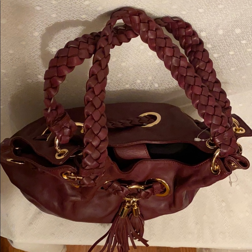 *SOLD*Michael Kors Braided Grommet Shoulder Tote - Picture 9 of 11